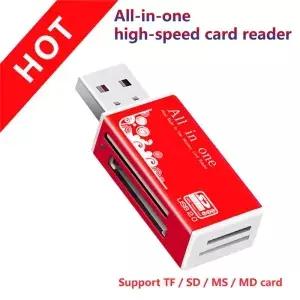 SD SDHC TF M2 MMC MS DUO 카드 리더기용 멀티 올인원 USB 2.0 메모리 어댑터