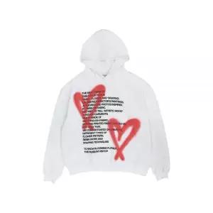 [정품] 더뮤지엄비지터 HEART 스프레이 PRINTED 후드Y (WHITE) 787482