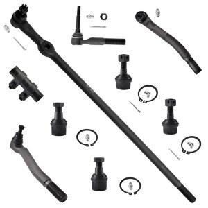 아스타프로 - 9pc 4WD 프론트 서스펜션 키트 상하 볼 조인트 및 이너 타이 로드 드래그 링크 아우터 엔드 2005-2010 포드 F-250 F-350 슈퍼 듀티와 호환되는 슬리브 조정