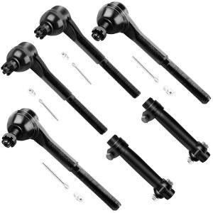 쉐보레 벨 에어 비스케인 C10 픽업 1968-1972 GMC C15 / C15500 교외 밴 1968-1970용 SCITOO 6pcs 서스펜션 키트 전면 내-외부 타이 로드 엔드 및 조정 슬리브 전체 장착