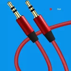 주석 도금 구리 잭 오디오 연장 케이블 금도금 다채로운 3.5 Mm 스피커 와이어 PVC AUX 자동차