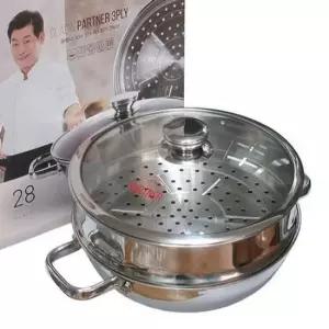 들통 클래딘 찜기 찜냄비 인덕션 찜통 찜솥 냄비 2단 28cm