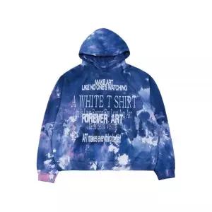 [정품] 더뮤지엄비지터 LETTERING PRINTED TIE DYEING 후드Y (네이비 ) 875361