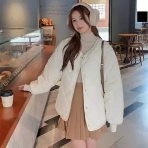 여자숏패딩 여성 오버핏 누빔 숏패딩 겨울 데일리 패션 점퍼 1P