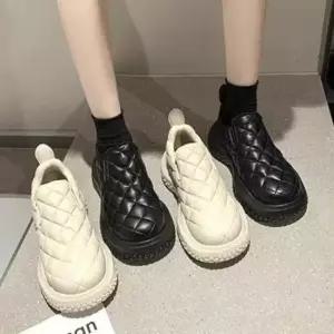 편한운동화 겨울 따뜻한 여성 기모안감 슬립온 운동화 신발