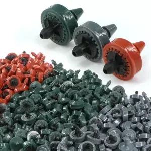 50/100PCS 2L 4L 8L/H 압력 보상 도저 4/7mm 호스 펀처 농업 정원 잔디 관개 시스템 꾸준한 흐름