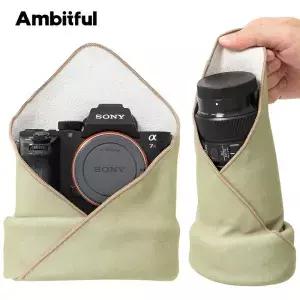 Ambitful 카메라 커버 보호 랩 천 매직 접이식 SLR 케이스 포장 보관 사진 가방