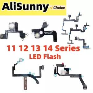 1pcs LED 플래시 라이트 센서 플렉스 케이블 iPhone 12 14 Plus 13 Pro Max 11 근접 거리 주변 부품