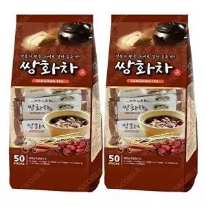 [셀러허브 식품][지노CT] 지노 쌍화차 50T x 2개 / 일회용 전통차 쌍화차스틱 (27380269)