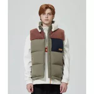 매장정품 코닥 KODAK 브라우니 컬러블록 다운 베스트 KHAKI K4423LDV95KHK 756881