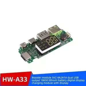 18650 충전 보드 듀얼 USB 5V 2.4A 모바일 전원 은행 모듈 186 50 배터리 충전기 회로 보호