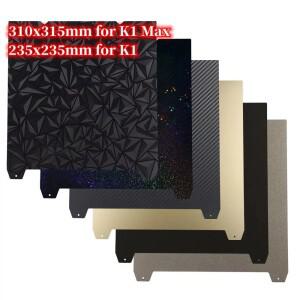 Creality K1 Max/K1/K1C 빌드 플레이트 PEI 강판 PET PEO PEY  가열 침대 235x235mm 310x315 Ender 3 S1 V3