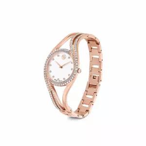 스와로브스키 SWAROVSKI Hyperbola 로즈골드 톤 뱅글 시계 5715465