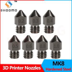 SHOOMO 내열성 3D 프린터 압출기 MK8 Makerbot Creality CR-10 Ender3 Pro Prusa i3 Anet A8 용 경화 강스