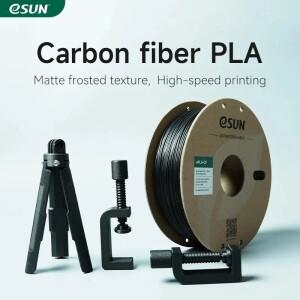 ESUN 탄소 섬유 PLA 3D 프린터 필라멘트 1KG 1.75MM 고속 프린팅 PLA-CF Bambu Lab 용 고강도