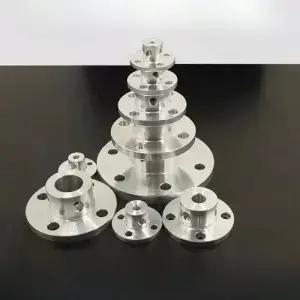 견고한 가이드 브래킷 및 샤프트 지지대가 된 산업용 등급 알루미늄 합금 플랜지 커플링 세트 CNC 로봇공학