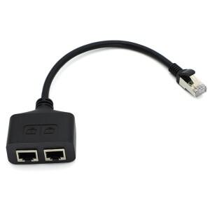 이더넷 분배기 케이블  소켓 커넥터  익스텐션 RJ45  1 수-2 암 LAN 개