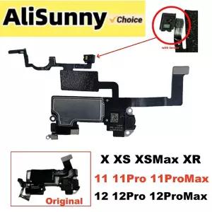iPhone 12 Pro Max 11 X XR XS 용 1pcs 이어폰 플렉스 케이블 상단 전면 이어 스피커 센서 근접 소형 헤드