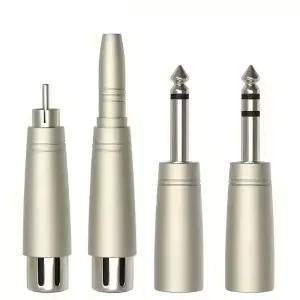 오디오 잭 어댑터 6.35mm TS/TRS 1/4 수 암 플러그 RCA XLR