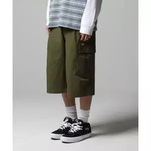 디키즈 DICKIES 워시드 트윌 카고 쇼츠 Olive DIKU251LRSR005OL0 514176