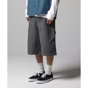 디키즈 DICKIES 워시드 더블니 카펜터 트윌 쇼츠 Charcoal DIKU251LRSR002CC0 514138