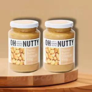 오넛티 땅꽁버터 크런치 100% 땅콩잼 대용량 450g 2개