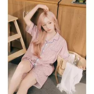 매장정품 도씨 DOSSY 해원 pick2SET 실크핏 피오니 반팔 커플 잠옷 세트 26SS_2SET 193607