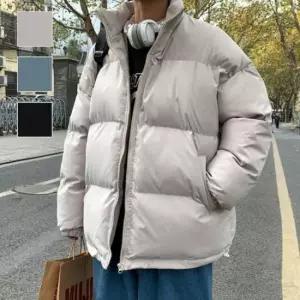 겨울패딩 남성 기본 하이넥 스타일 솜안감 데일리 패딩 점퍼