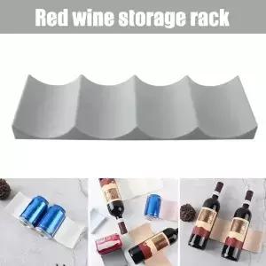 1PCWine 랙 쌓을 수있는 병 홀더 수조 와인 캔 식료품 저장실 캐비닛 냉장고 홈 주최자