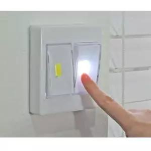Coms LED 스위치 벽면등 사각 8 LED 듀얼 벽조명
