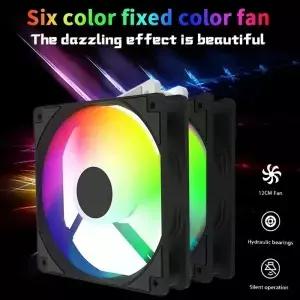 컴퓨터 케이스 공기 냉각용 120x120x25mm 12V PC 쿨러 RGB 팬