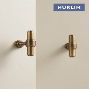 Nurlin 솔리드 브래스 프랑스어 레트로 복고풍 엔틱 골동품 청동 주방 캐비닛 도어 서랍 손잡이 옷장 핸들