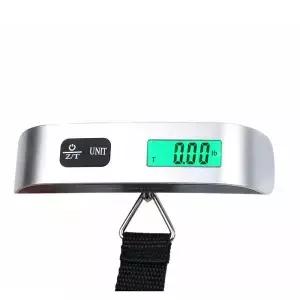 전자 저울 미니 디지털 수하물 규모 휴대용 LCD 무게 장치 50kg 용량