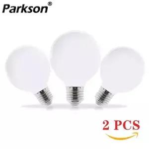 2PCS 밀키 LED 전구 110V 220V E27 버블 볼 램프 G80 G95 G125 소스 홈 실내 조명 펜 던 트 테이블