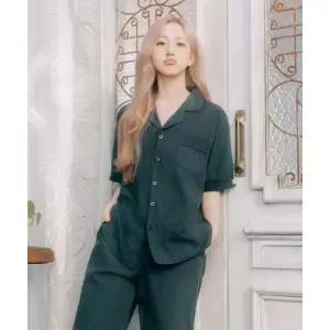 매장정품 도씨 DOSSY 2SET 실크핏 모던 반팔 긴바지 커플 잠옷 세트 5002924554 193540