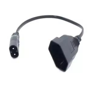 IEC320 C8 남성유럽 Schoko CEE7/16 콘센트 여성 소켓 PDU UPS 용 전원 연장 케이블 30cm