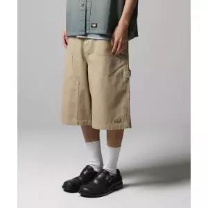 디키즈 DICKIES 워시드 더블니 카펜터 트윌 쇼츠 Khaki DIKU251LRSR002KK0 513941