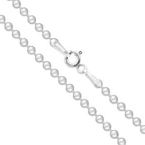 스털링 실버 이탈리아 볼 비드 체인 1mm 1.2mm 1.5mm 1.8mm 2.4mm 925 새 개 태그 목걸이