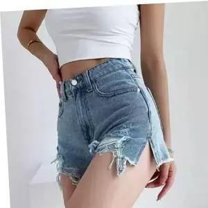 찢청 핫팬츠 숏팬츠 데일리 데님 청 연청 반바지