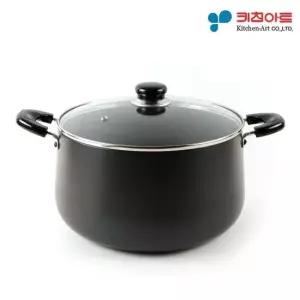 키친아트 쥬노 블랙 경질냄비 곰솥 28cm 국냄비 찌개