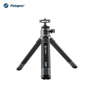 Fotopro 데스크탑 미니 삼각대 알루미늄 합금 컴팩트 카메라 삼각대 볼 헤드 1/4 인치 나사 전화 DSLR용