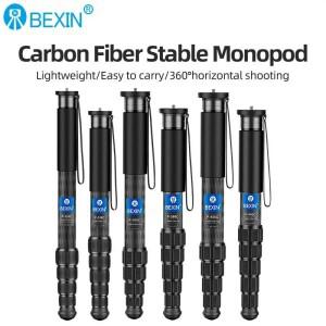 BEXIN 카본 파이버 모노포드 접이식 휴대용 여행 촬영 모노포드 셀카 브래킷 SLR 카메라 폰 삼각대 액세서