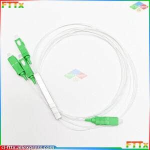 FTTH 광섬유 PLC 스플리터 하이 퀄리티 PLC 스플리터 1X3 SC/APC SM 0.9mm G657A1 PVC 1m