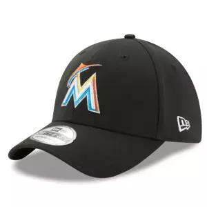 [10975814] 남자 뉴에라 MLB 39Thirty Flex Fit 캡 - Miami Marlins