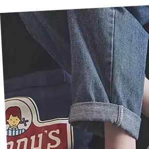 여자 청바지 코디 하이탑 스니커즈 단화 운동화 패션 발편한블로퍼