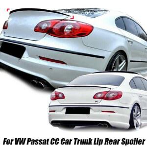 체인오일러 폭스바겐 VW 액세서리 파사트 CC 2009 2012 자동차 트렁크 리어 스포일러 부트 리드 글로스 블랙 소프트 플라스틱