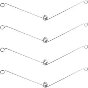 오목 조명 기구용 4PCS 스프링 클립 비틀림 금속 트림 욕실 천장 배기 팬 샤워 리세스 액세서리 교체용