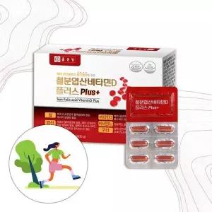 [하프클럽/기타]철분 엽산 비타민 D B12 구리 캡슐 60정