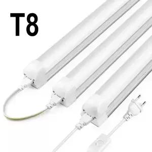220V EU 플러그 T8 튜브 LED 바 조명 홈 부엌 옷장 천장 bar 50cm 25W 램프 2 행 칩 슈퍼 밝은