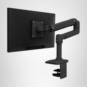 Ergotron u2013 LX 모니터 암 싱글 데스크 마운트 u2013은 최대 34인치 7~25파운드 VESA 75x75mm 또는 100x100mm 매트 블랙에 적합합니다